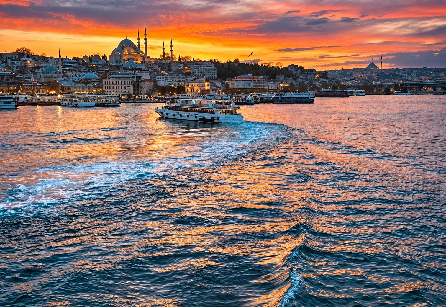 Bosphorus sunset cruise in Istanbul