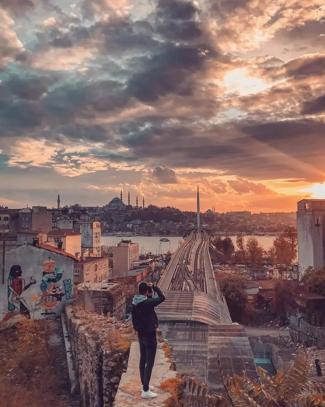 Istanbul and Galata at sunset