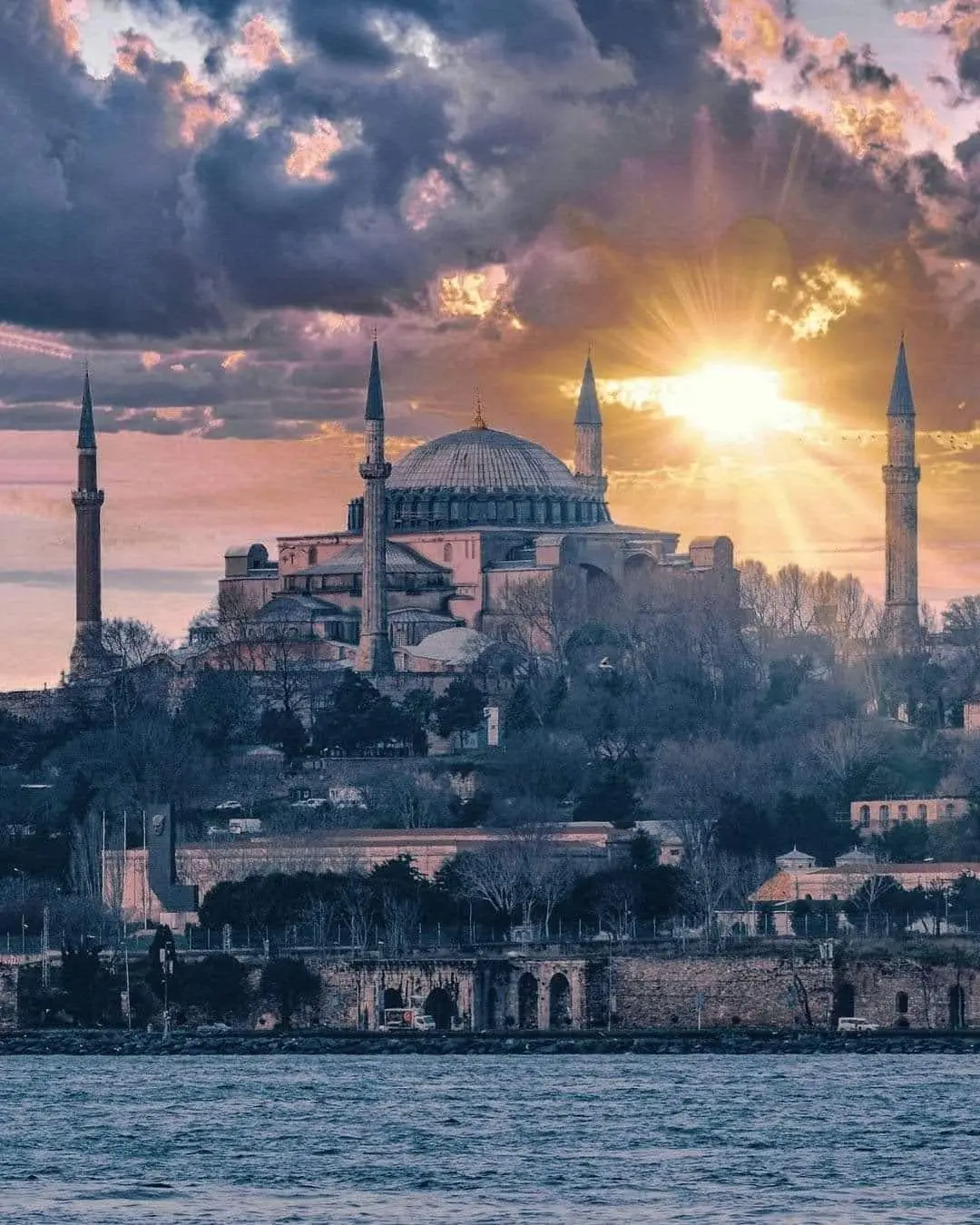 Hagia Sophia at sunset for a private Old City tour