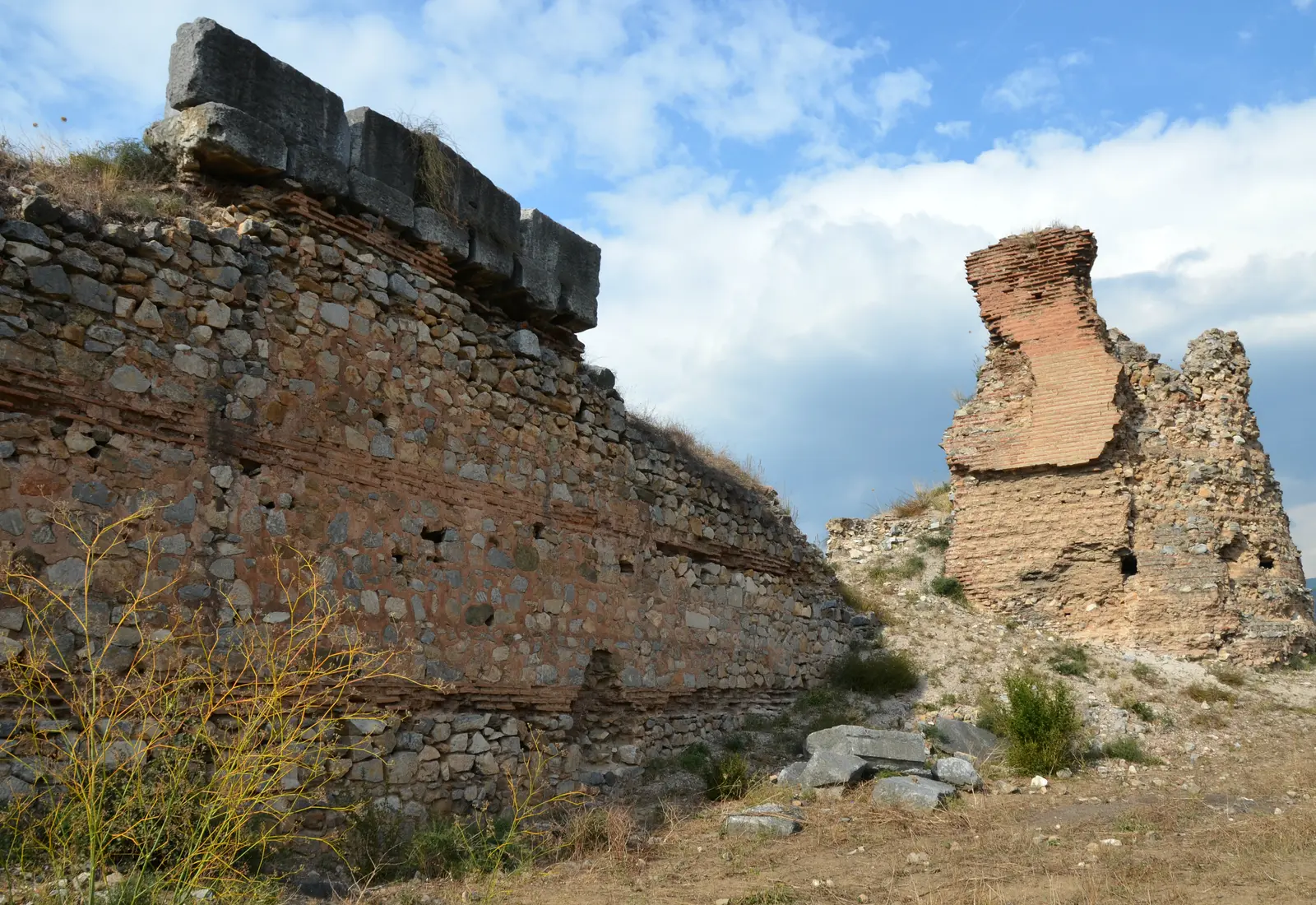 Historic Byzantine city walls of Nicaea in Iznik