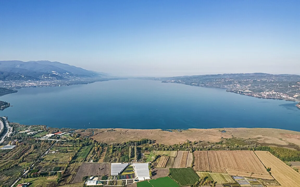 Sapanca Lake and surrounding countryside