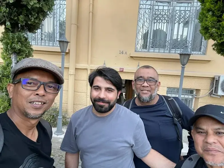 Emin with members of the Book Private Istanbul operations team