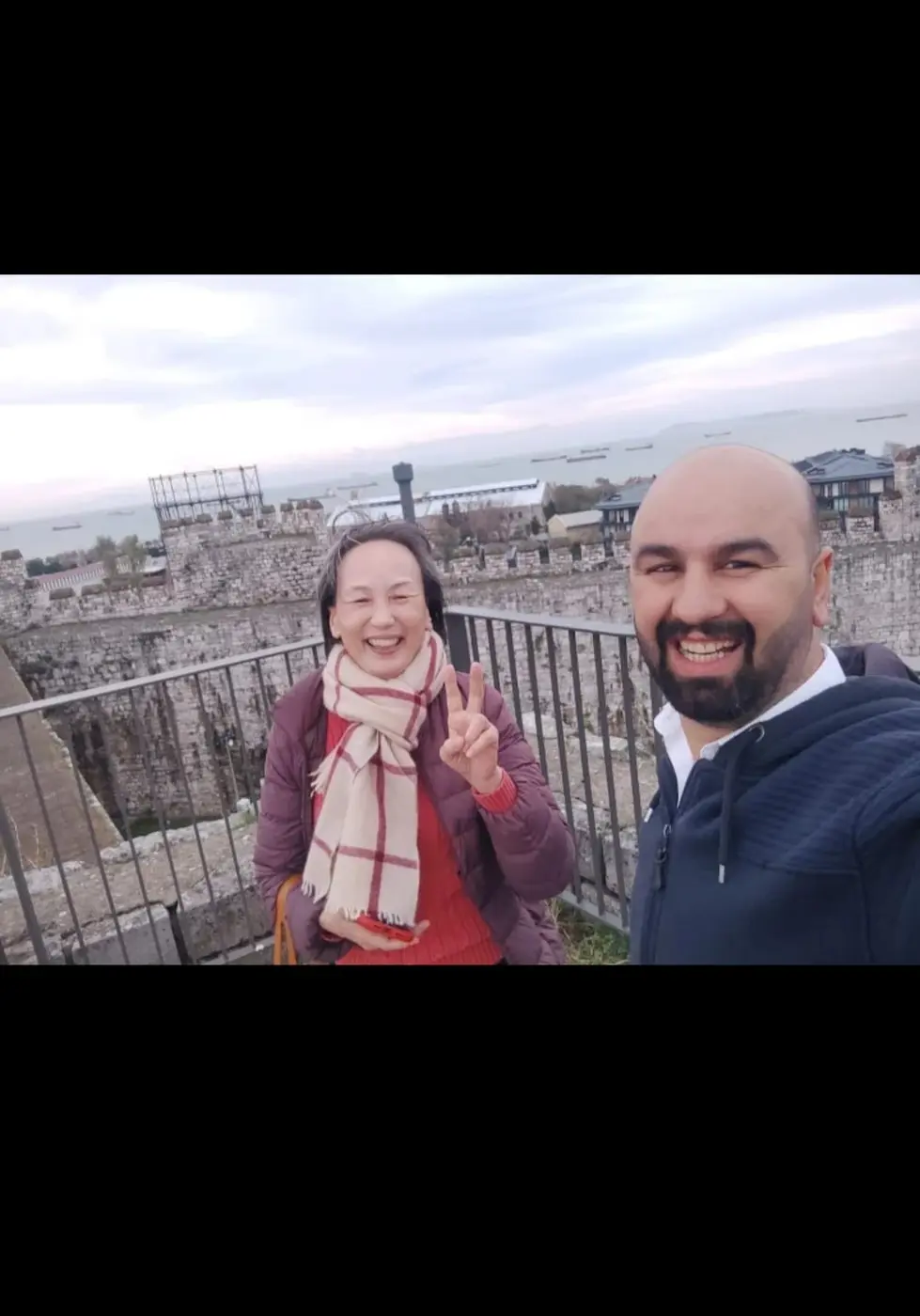 Fuat with a guest in Istanbul