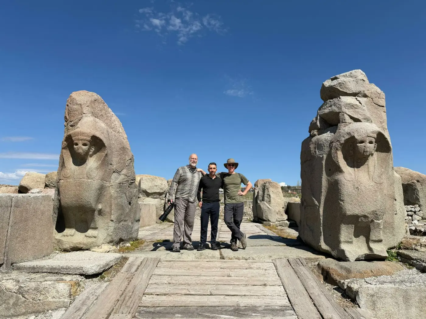 Muhittin assisting guests during a private journey