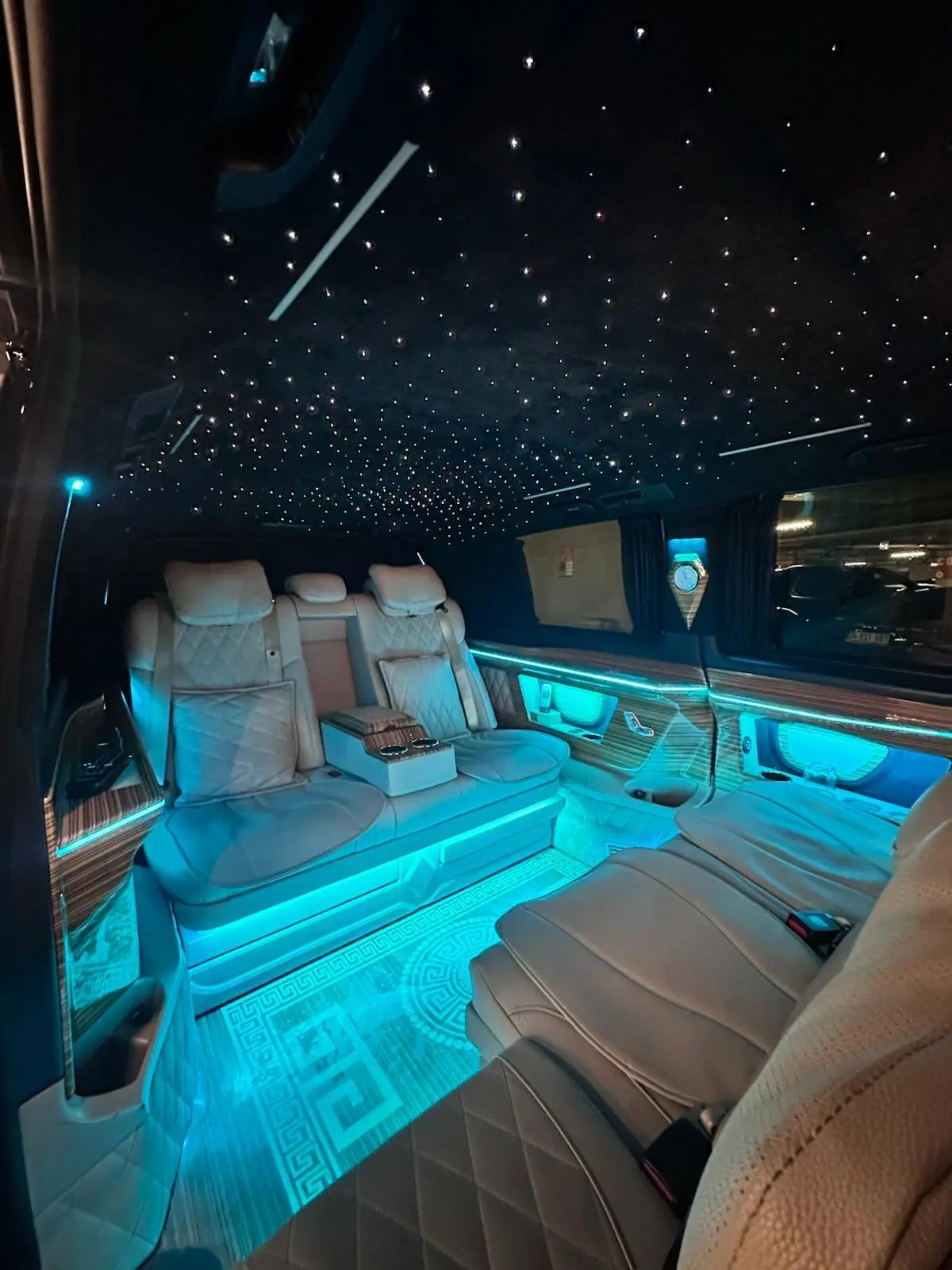 Ultra luxury VIP vehicle interior in Istanbul